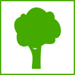 Eco green tree icon